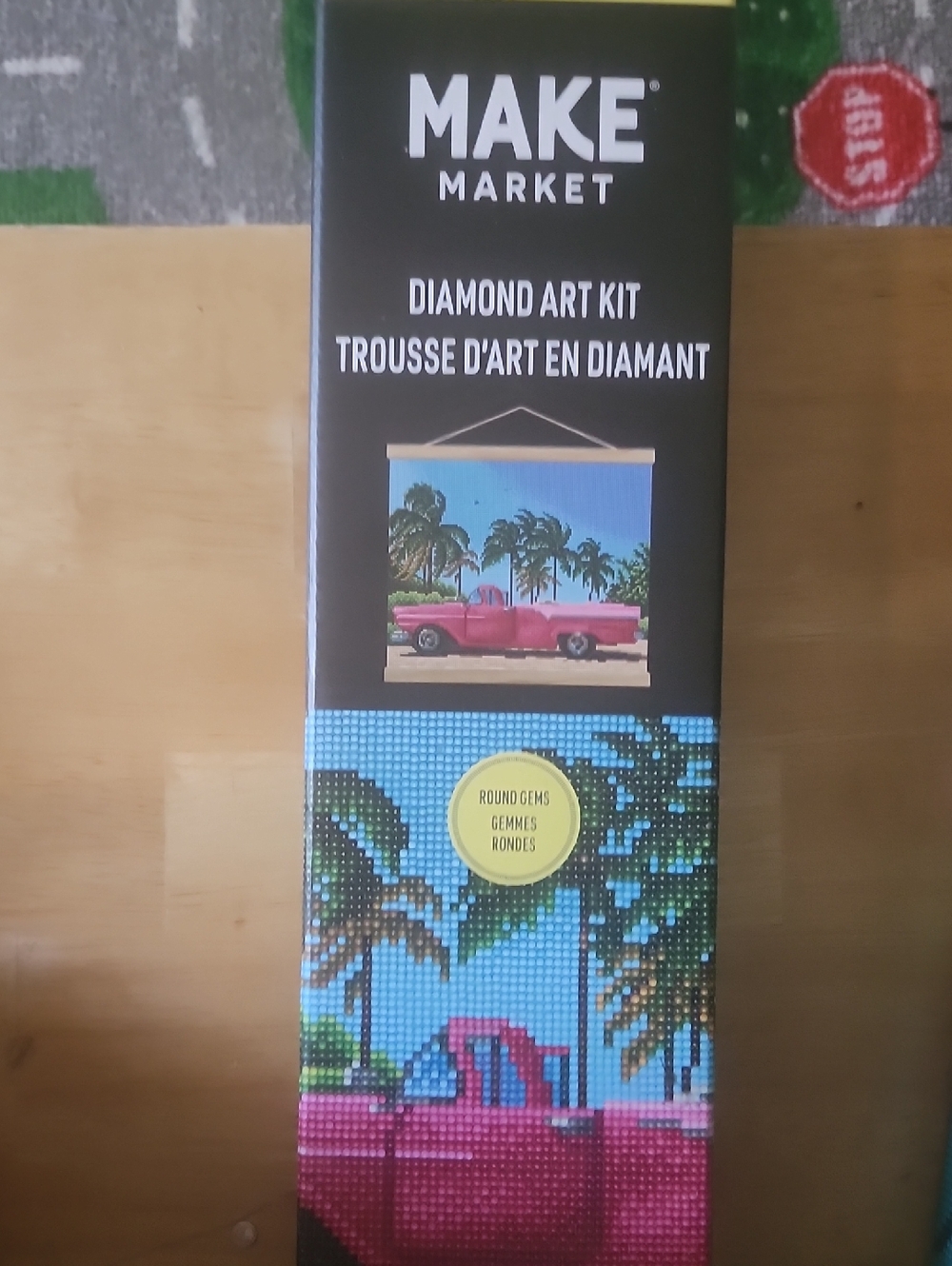 Makers Market Pink and Blue Tropical Truck Diamond Art Kit